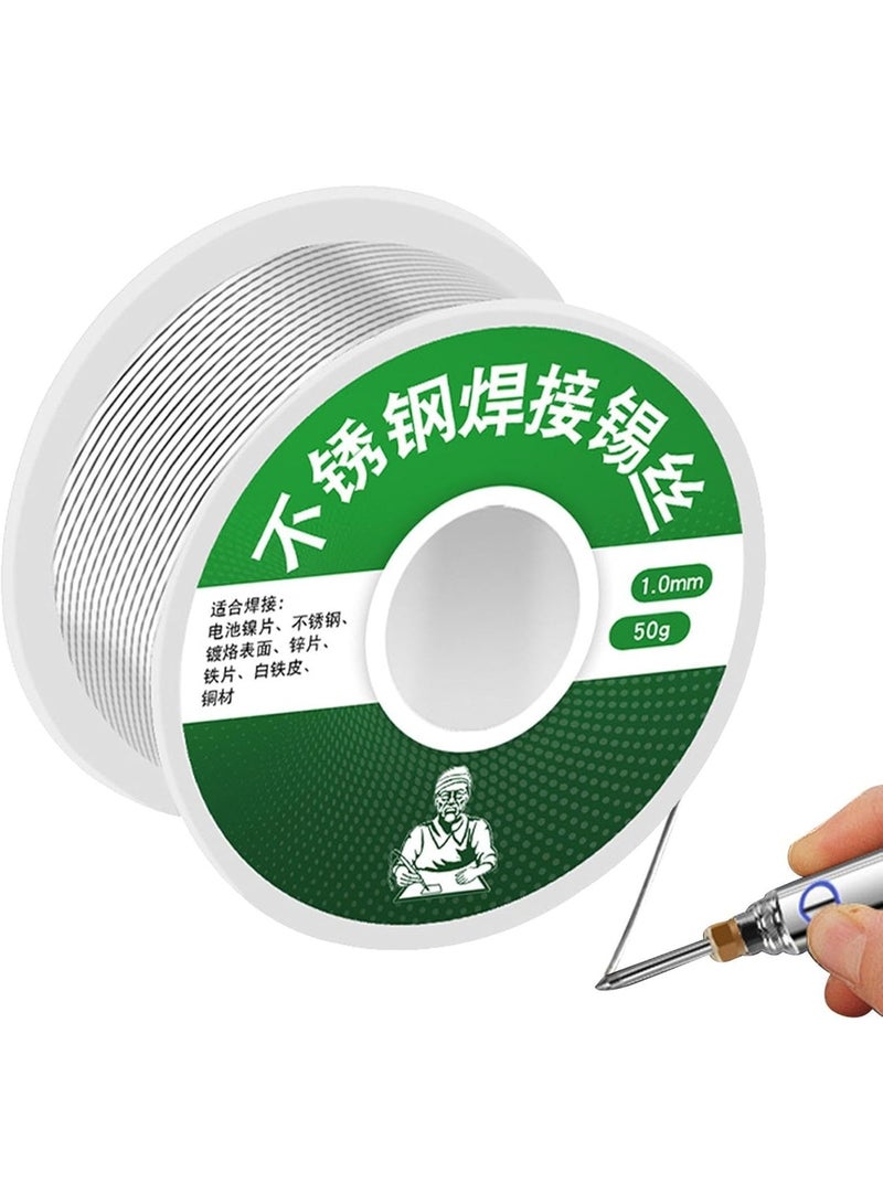 Low Melting Point Lead-Free Silver Soldering Wire 50g/100g – High Purity Eco-Friendly Solder for Electronics Repair, Circuit Boards, DIY Projects, Metal Welding and Crafts - Image 1